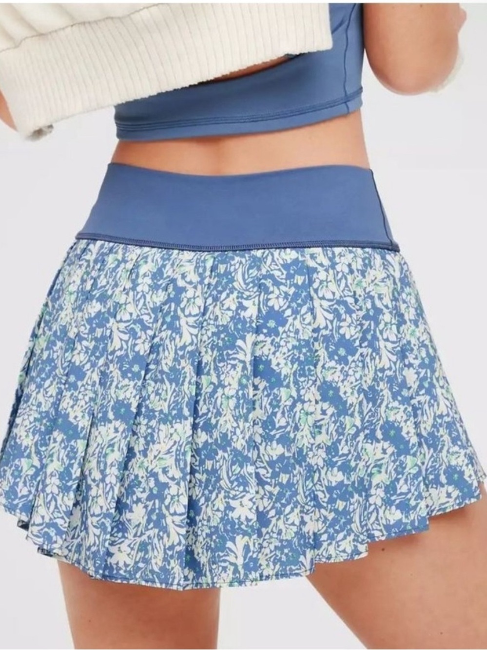Aerie offline tennis sports skirt with shorts blue
Size S